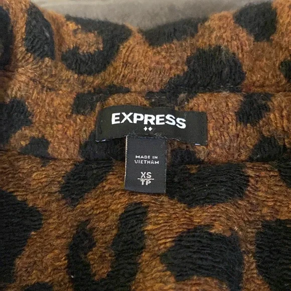 Express Leopard print Cardigan Jacket - Picture 4 of 4